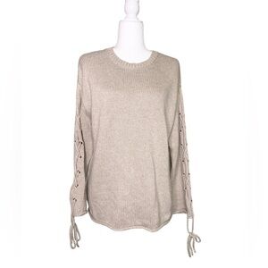 See by Chloe Crew Neck Sweater with Sleeve Ties